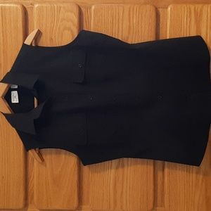 Button front sleeveless shell